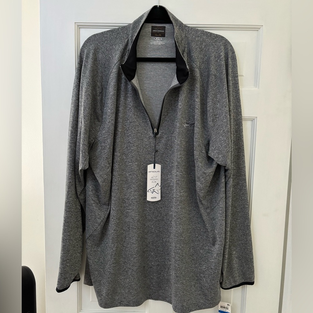 Greg Norman Collection Gray 1/4 Zip Men’s XL NWT